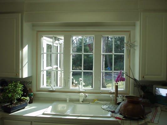 casement windows over sink