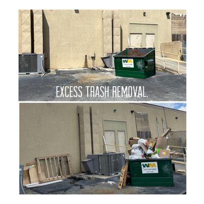 Commercial Excess Trash Removal.