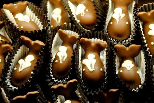 Cute little chocolate whales.