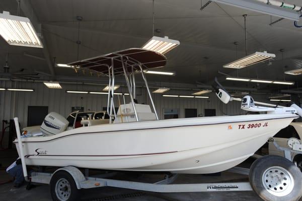 Ask us about our boat detailing services.