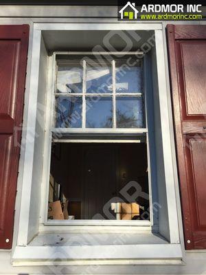 Double Hung Vinyl Window - Before