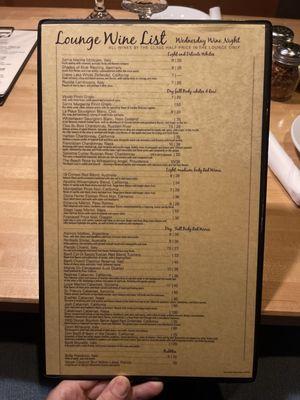 Wine list may 2024