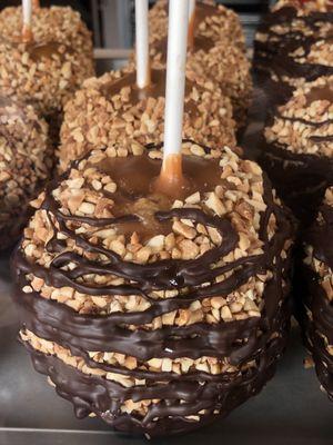 Nuts chocolate caramel apple