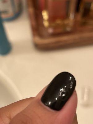 Rippling in the gel nail polish