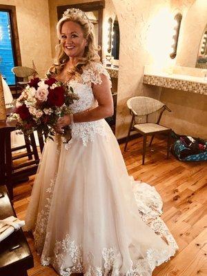 I love the alterations Maggie did to make my dress perfect for the best day of my life!