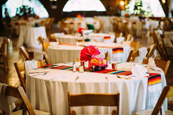 Fiesta Themed Wedding with Serape Runners