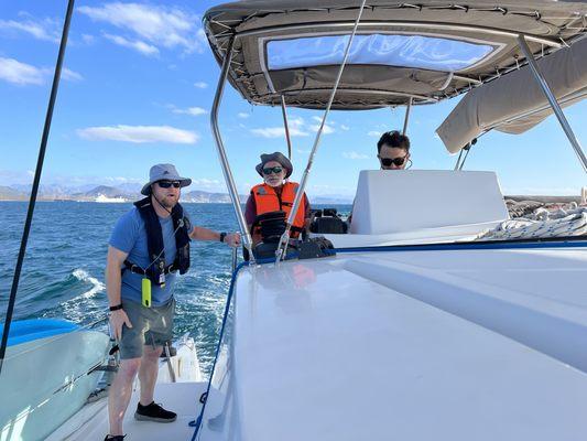 Captain Jim was our instructor (Orange Vest). His instruction and experience was invaluable.