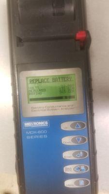 Battery test results after buying a brand new battery