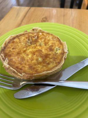 Chili chicken quiche