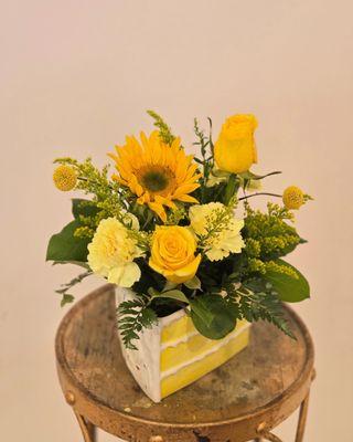 Slice of Cake Arrangement