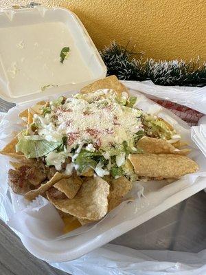 "To-Go" Nachos... inferior to the "For-Here" nachos sadly. ‍