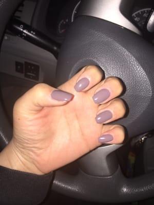 My favorite yet! This is a normal OPI color. LOVE! Coffin shape.