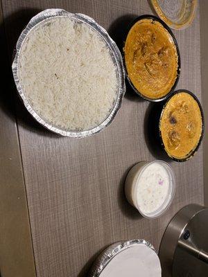 Lamb Korma, Malai Kofta, Raita