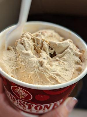 Coffee ice cream with Heath bits