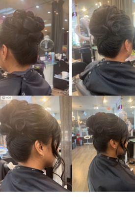 Party hair updo by Joanne