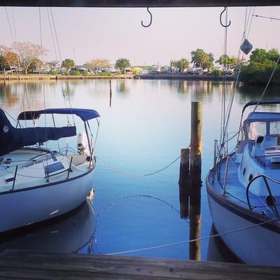 Nice clear day at the marina.