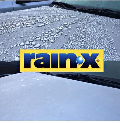 Use the rain X option when washing your car