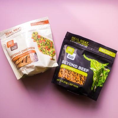 Beyond Meat products - hard to find but they carry the brand