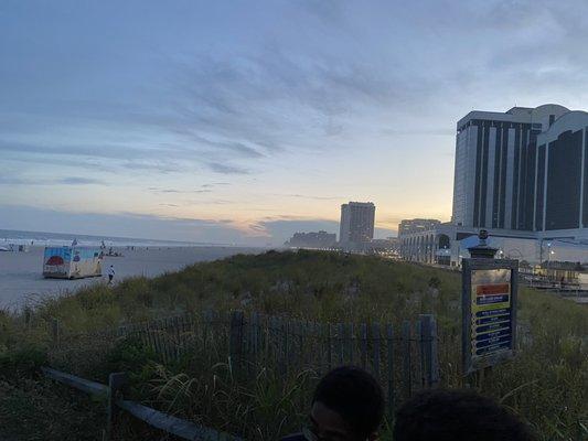 Beautiful relaxing sunset from Jersey Shore