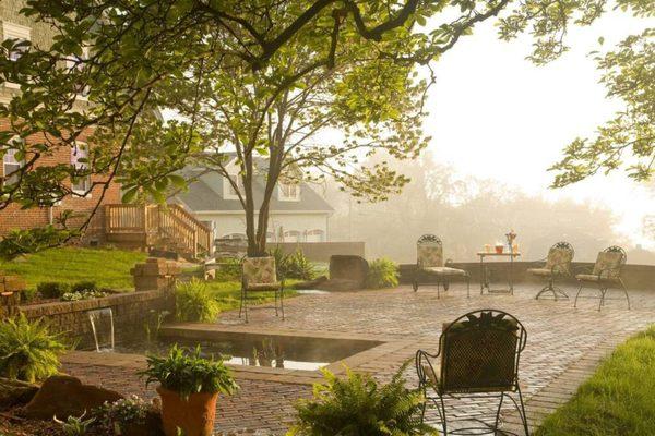 back yard patio