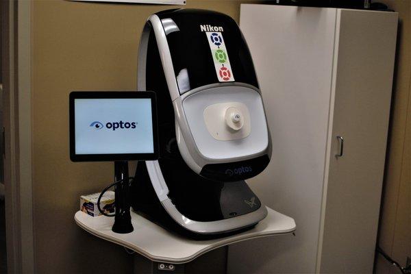 NEW!! Retinal Optos Camera - for most patients, can take the place of dilation