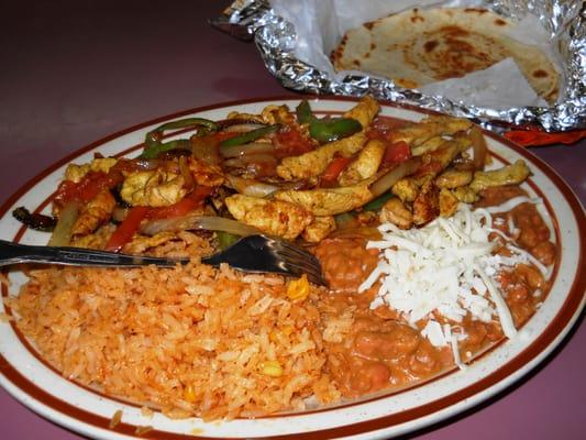 fajita special $6; their tacos are $1.59 each