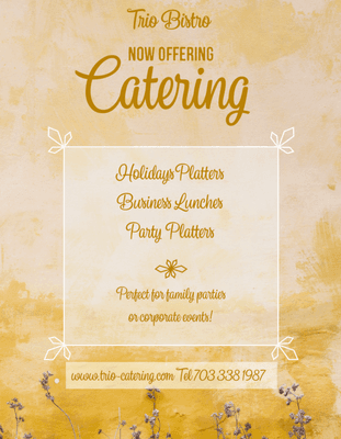 We offer all kind of catering services.