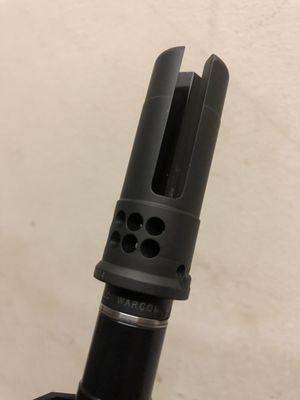 Surefire Warcomp pinned and welded on my 14.5 Ballistic Advantage barrel. Outstanding!