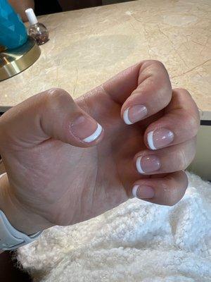 Simple gel French nails