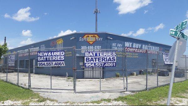 Super Battery building exterior. It's on the corner.