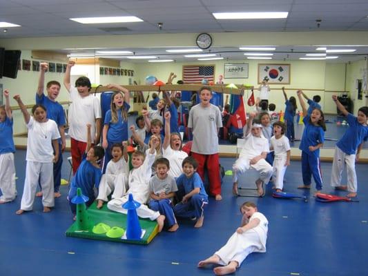 As serious Tae Kwon Do is, everyone has to unwind once in a while! During the summer, we hold summer camps for all kids to enjoy!