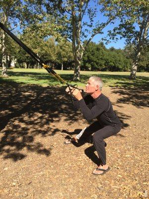 TRX - Outdoor ParkWorkout - Side Lunge - Strength - Power - Balance - Core - Flexibility