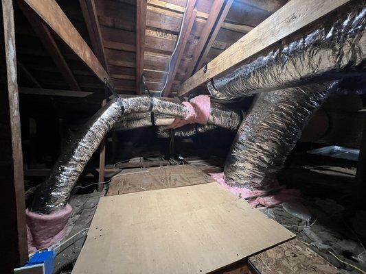 Ductwork replaced and Air Balancing