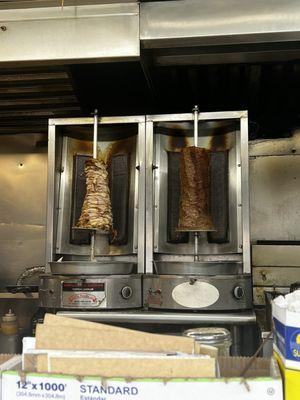 Chicken Gyro and Lamb and Beef Gyro