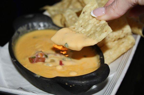 The Chile Con Queso was made with a cheese blend and pico de gallo.