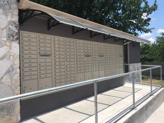 Private mailboxes with physical address and 24/7 access and monitoring