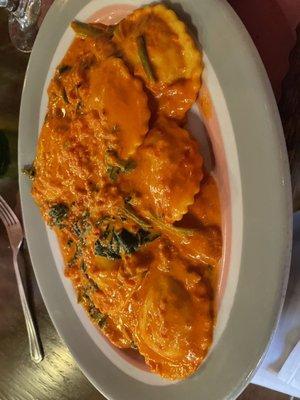 Lobster  and crab  ravioli