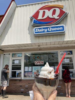 Chocolate fudge soft serve