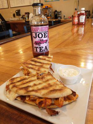 Buffalo chicken panini