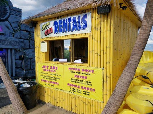 Rental booth