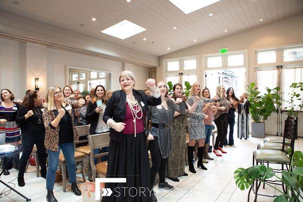 Women in Entrepreneurs Kick-Off event in the Garden Room at Charleston, SC.