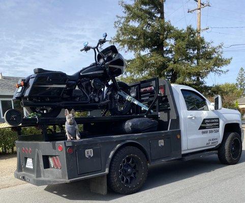 Motorcycle towing