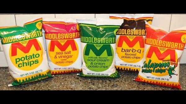 We stock Middleswarth Potato Chips