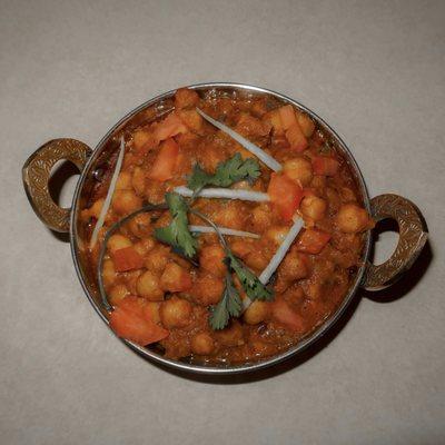 My personal favorite, chana masala.