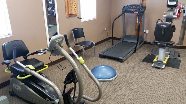 Physical therapy Gym equipment at Prairie Rehab clinic in Tea, SD