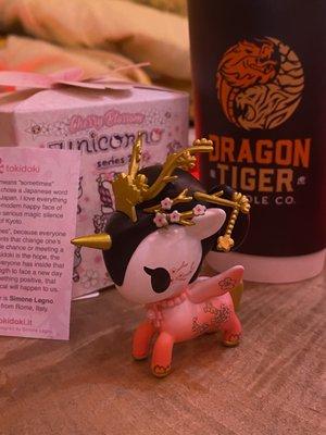 You can earn points here by dining often. This is one of the collectible toys they offer. Super cute!