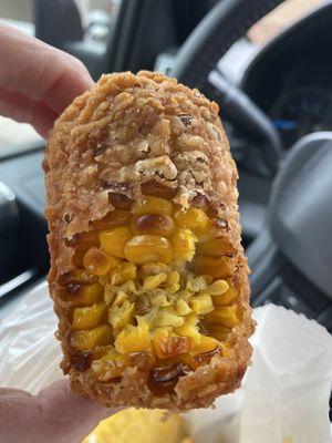 Fried battered corn