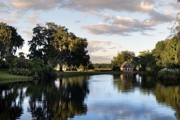 Rice Mill Pond that guests walk past on their way to tour Middleton Place Historic Home and Stableyards.