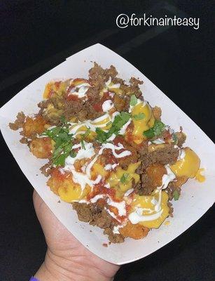 Loaded nacho tots