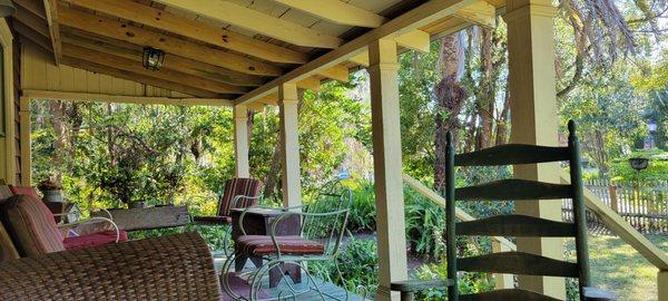 Front porch of Miss Hueys Cottage